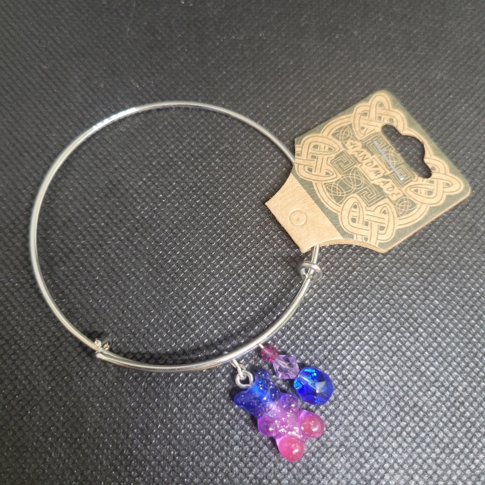 Bracelet with gummy bear charm handmade